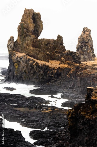 Londrangar - pair of rock pinnacles, Iceland