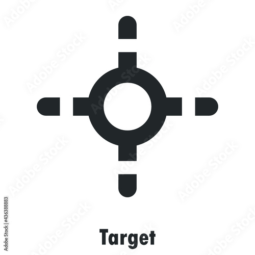 Target icon design vector graphics