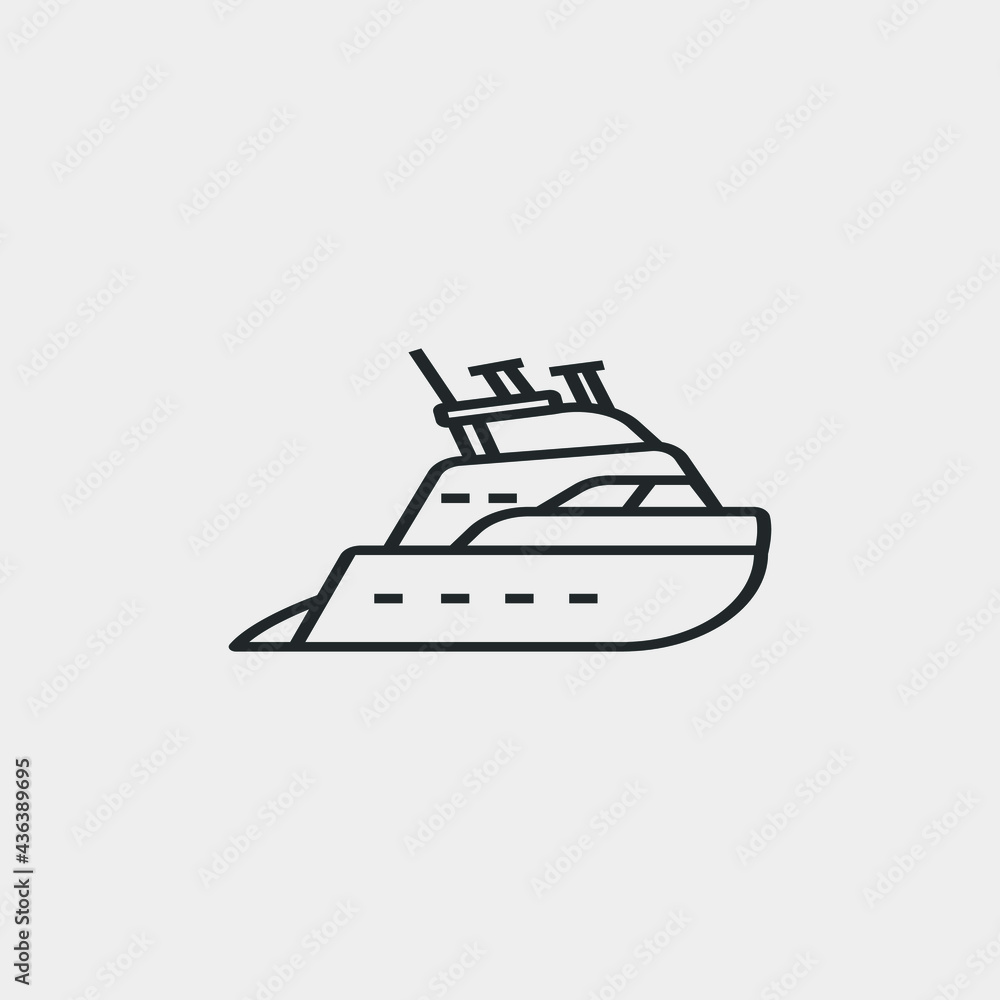 Ship vector icon