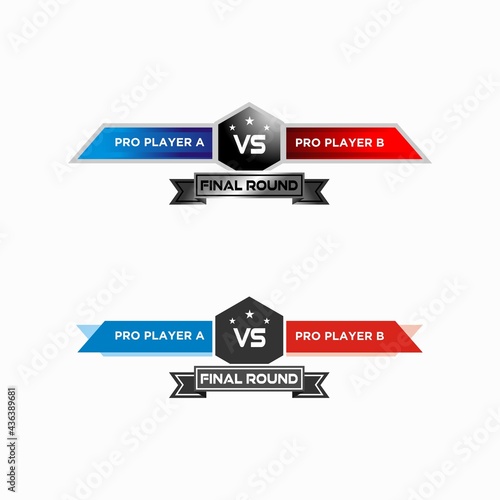 Board versus vector template and illustration for game player