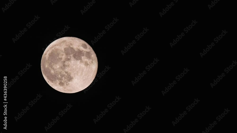Closeup shot of the super full moon, timelapse, Austria, April 2021 Closeup shot of the super full moon, timelapse, Austria, April 2021