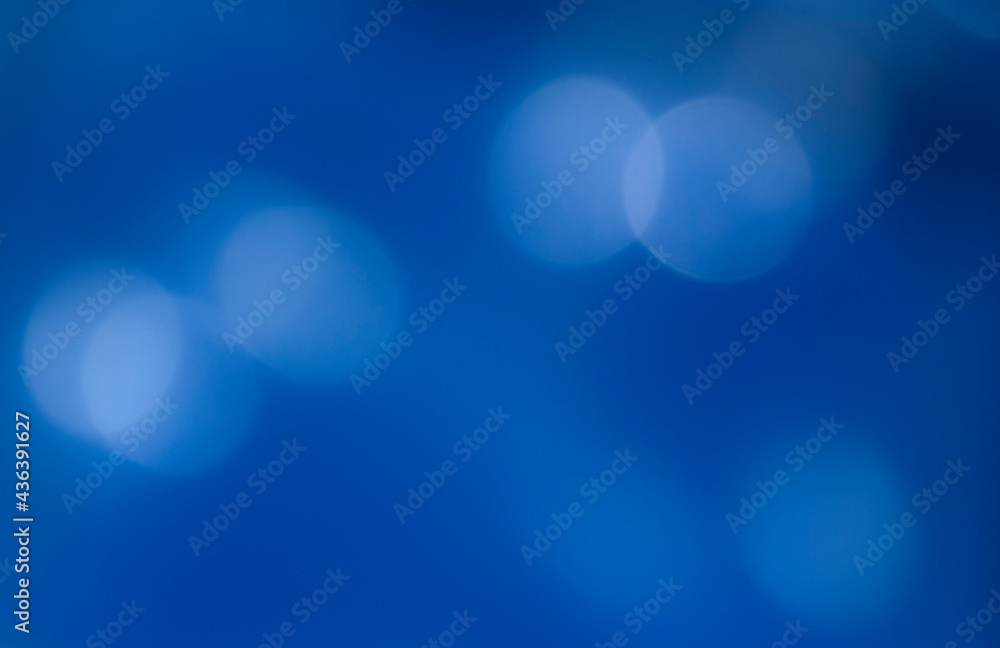 Blue background with defocus lights