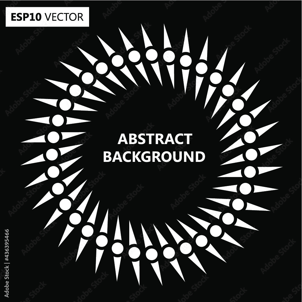 Design spiral backdrop. Abstract monochrome background. No gradient