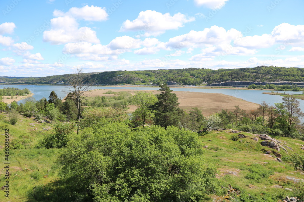 Naklejka premium Landscape around Bohus Fästning, Sweden