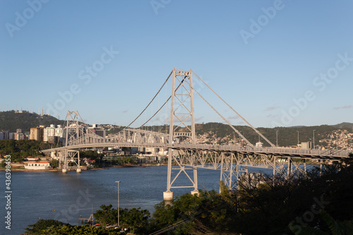 suspension bridge of Florianópolis Island and Hercílio Luz Bridge, Santa Catarina, Brazil, florianopolis © Fotos GE