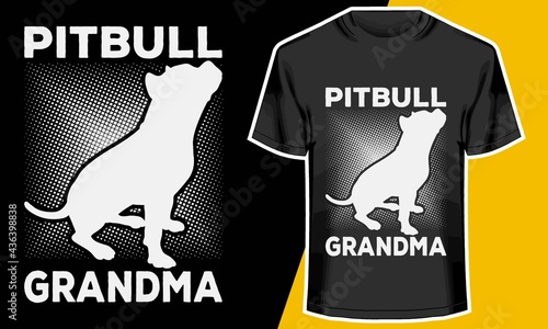 Pitbull grandpa,  best grandpa shirts,  Vector Artwork, 