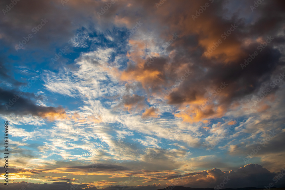 sunset in the clouds 