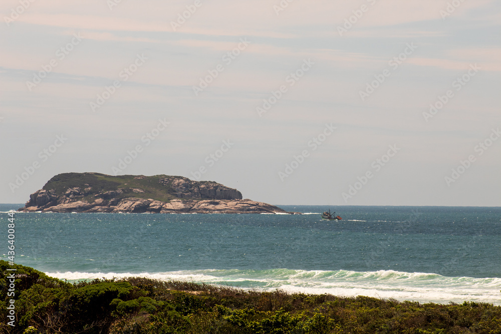 coast of the region located on Santinho beach, Florianopolis, Santa Catarina, Brazil, Florianópolis