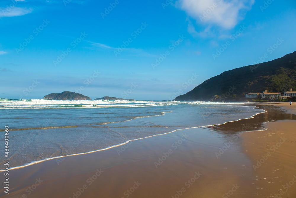 beach in the summer located on Santinho beach, Florianopolis, Santa Catarina, Brazil, Florianópolis