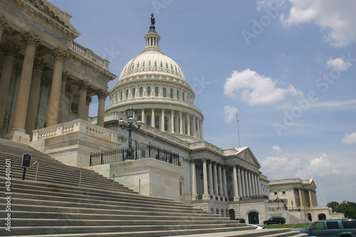 The United States Capital Building in Washington DC Sitting on Capital Hill Representing Democracy in America