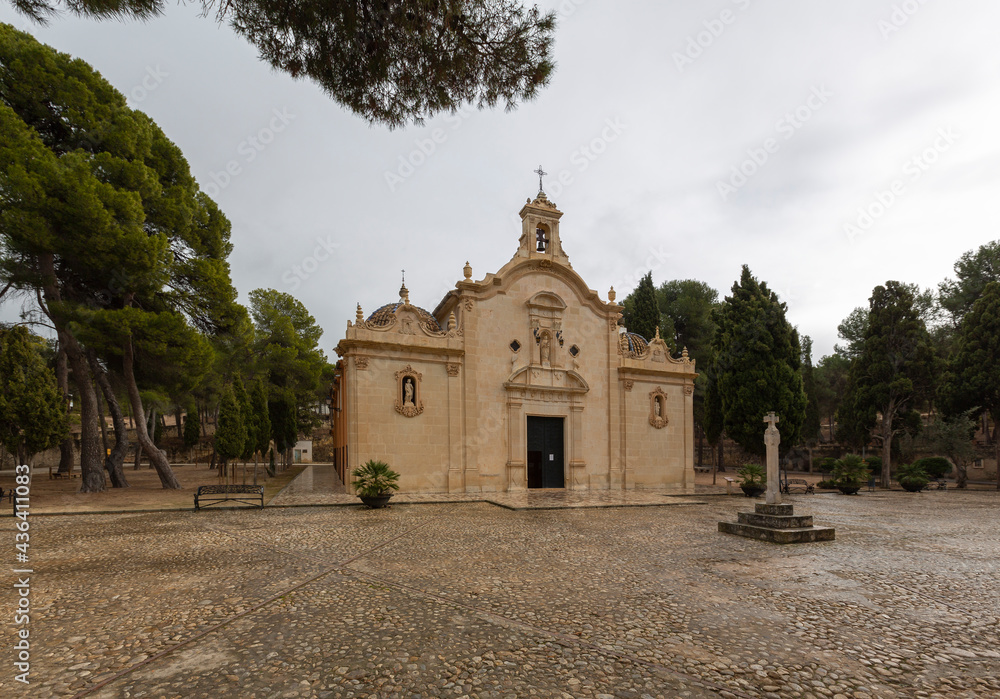 Sanctuary of Our Lady of Grace in the town of Biar Alicante province, Spain