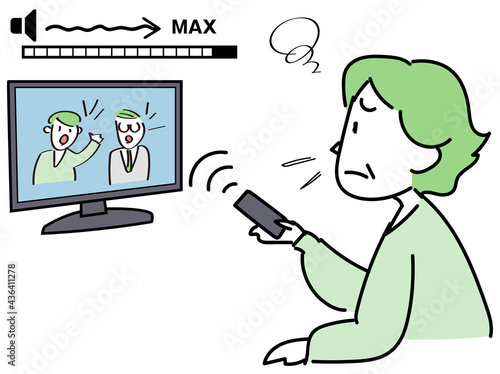 聴力低下-テレビの声が聞き取りづらくて音量を上げる