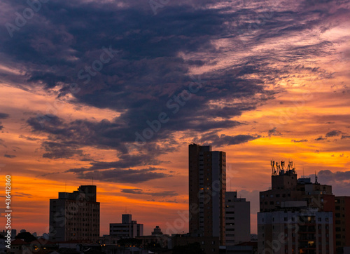 Pôr do sol em São Paulo