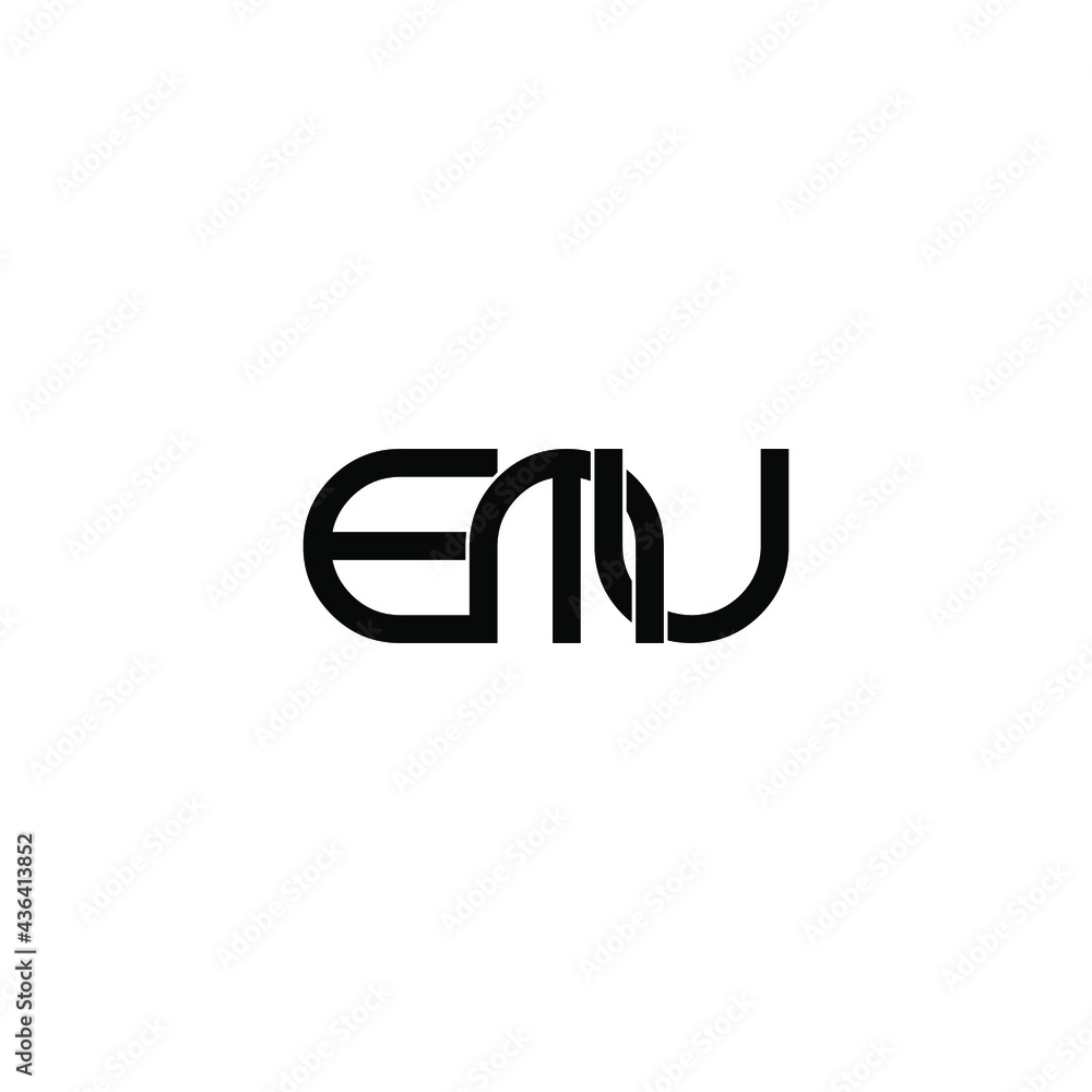 emu letter original monogram logo design emu letter original monogram logo design