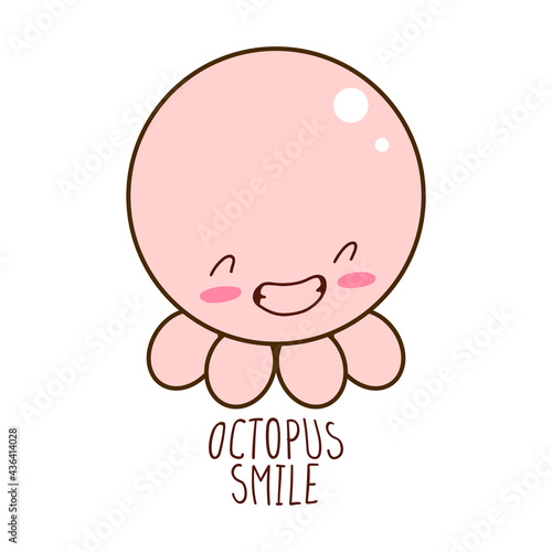 cartoon cute octopus character