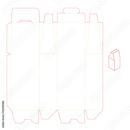 PACKAGING BOX CANDY TEMPLATE CANDY CARBOARD DIE CUT