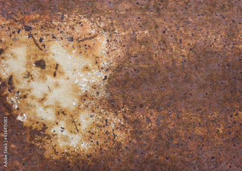 rusty on dark steel surface, use assemblies to place your products or make a background. concept on 3d render image. © anas103stocker