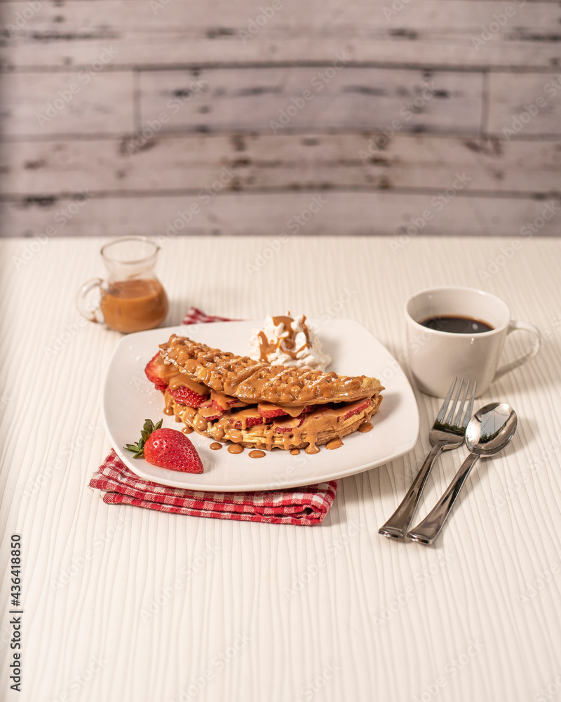 breakfast with coffee breakfast with coffee