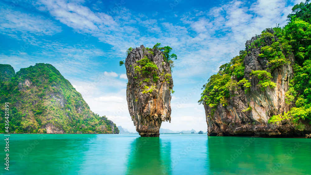 Amazed nature scenic view landscape James bond island Phang-Nga bay, Attraction famous popular landmark tourist travel Phuket Thailand summer vacation trip, Tourism beautiful destination place Asia Amazed nature scenic view landscape James bond island Phang-Nga bay, Attraction famous popular landmark tourist travel Phuket Thailand summer vacation trip, Tourism beautiful destination place Asia