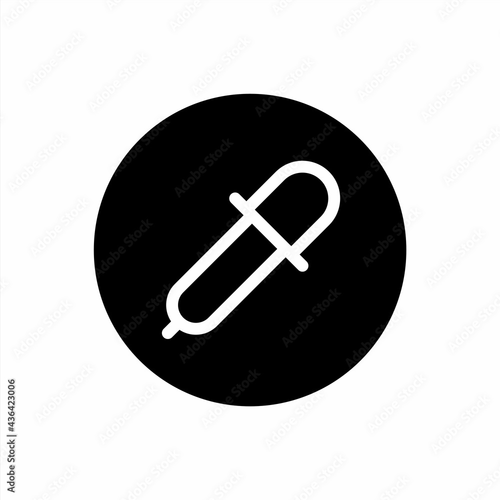 Eyedropper rounded icon filled style Eyedropper rounded icon filled style