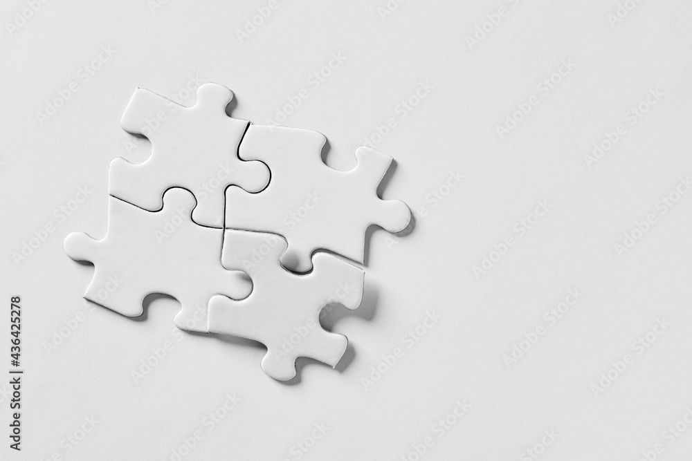 Fototapeta premium Teamwork, synergy, connection, cooperation, unity or togetherness