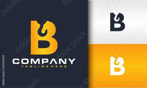 letter B crane logo