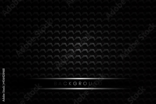 Abstract black texture hexagon background. Black finish premium background with hexagon. banner, poster, flyer, businesscard, poster, web banner...
