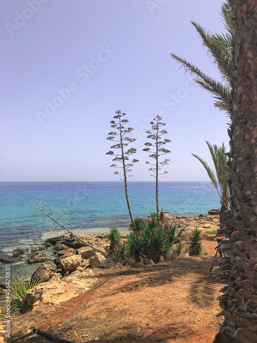 beautiful seascape Cape Kavo greco. Ayia Napa. Protaras. Cyprus.