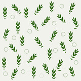 green leaf seamless pattern vector design