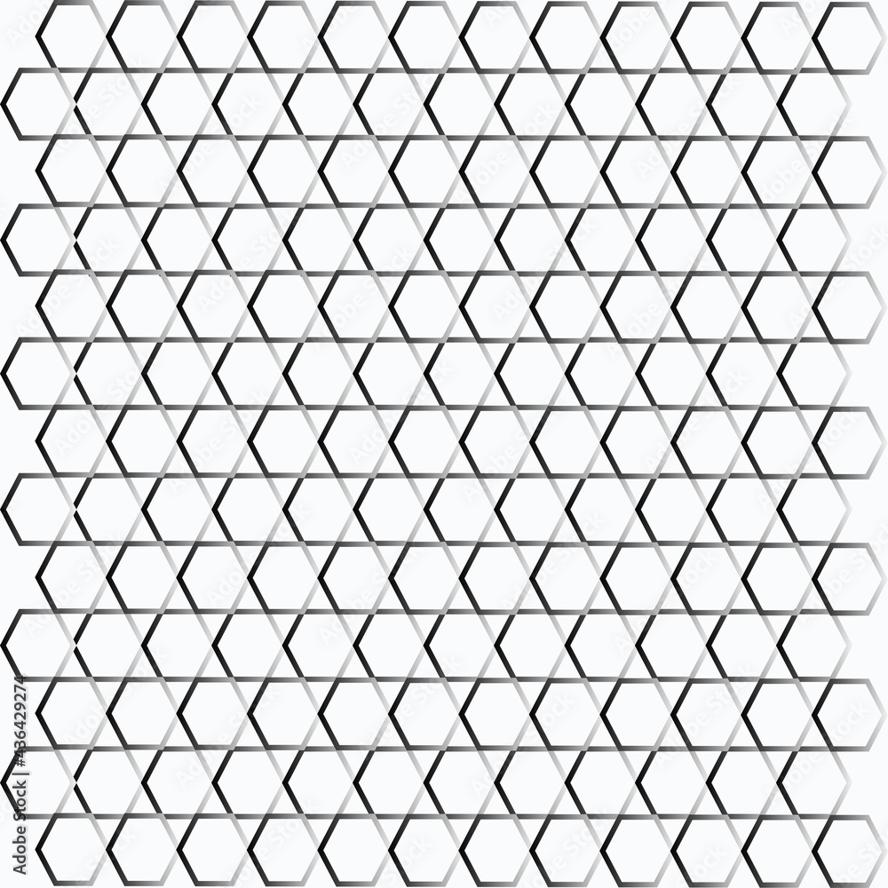 repeating seamless geometric pattern black in white