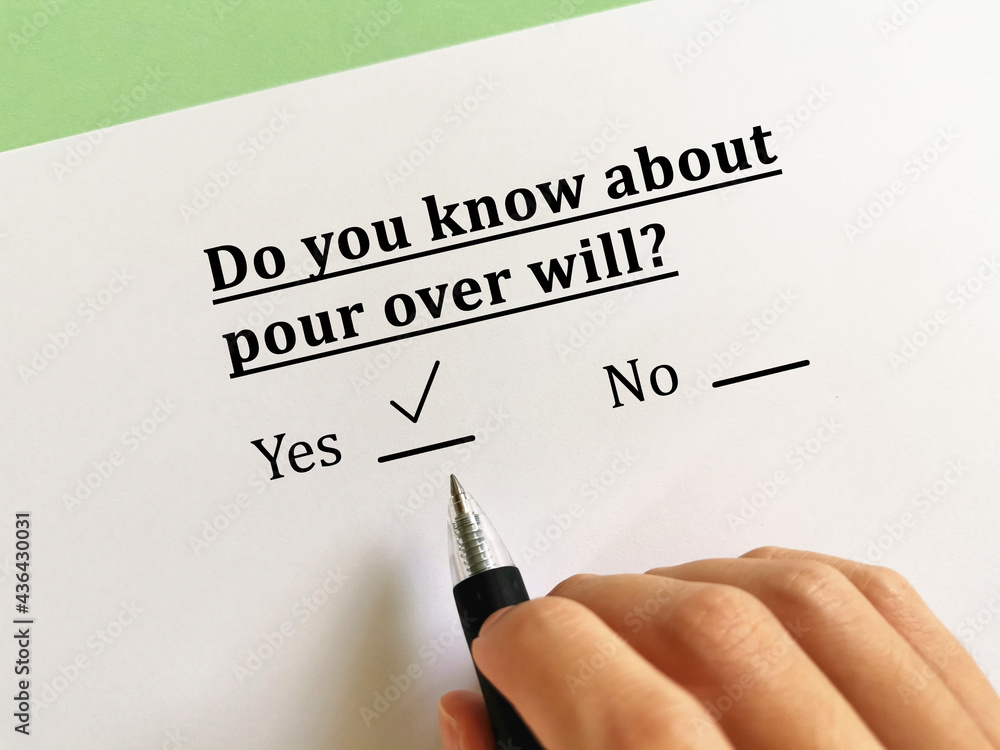 Questionnaire about last will Questionnaire about last will