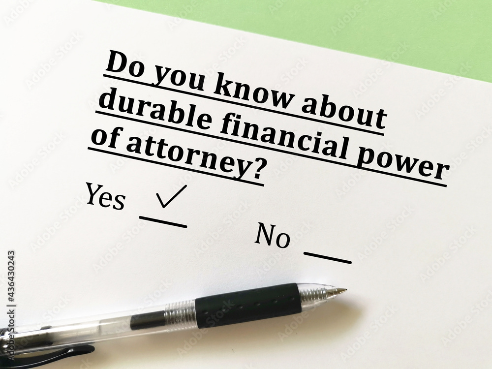 Fototapeta premium Questionnaire about last will