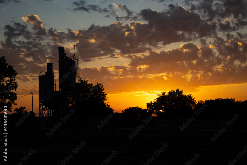 sunset in the city sunset in the city