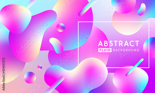 Modern fllow abstract background with free geometric shapes. Liquid Vector illustration