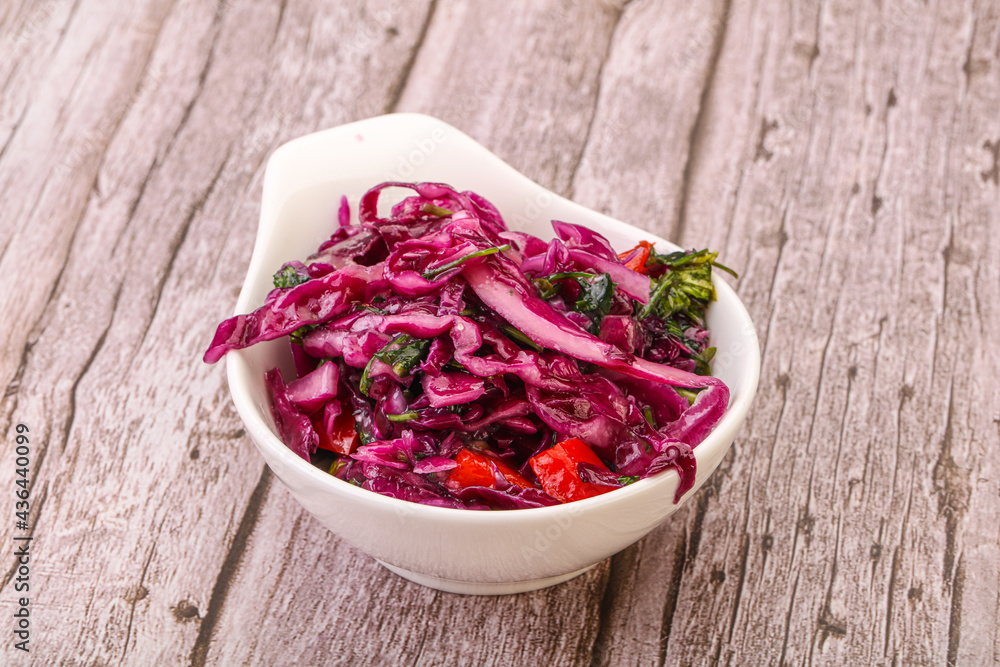 Pickled red cabbage with herbs Pickled red cabbage with herbs
