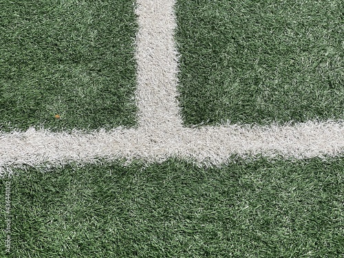 Various views of artificial turf soccer stadium