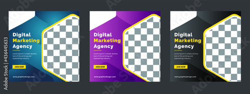 Digital marketing and corporate social media post template