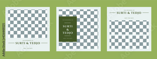 Wedding social media post bundle template