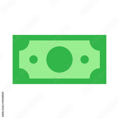 Money icon. Green dollar bills that are very valuable. The concept of a millionaire Spending money