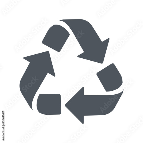 Recycling icon. An arrow that revolves endlessly Reuse concept Recycled.
