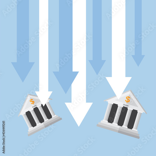 Business slump affected the bank financial system
