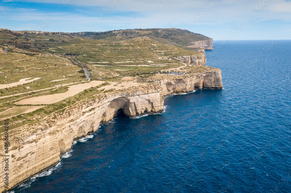 Obraz premium Aerial Views of Migra il-Ferga Malta