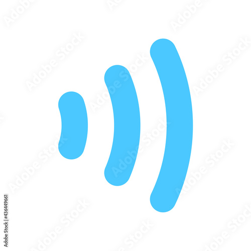 wifi icon. Wireless symbol vector for internet connection from router broadcasting.