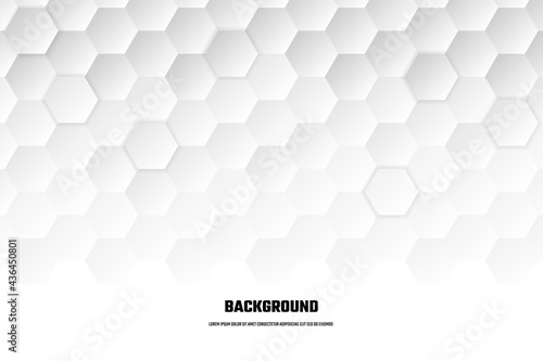 abstract grey hexagon background vector design