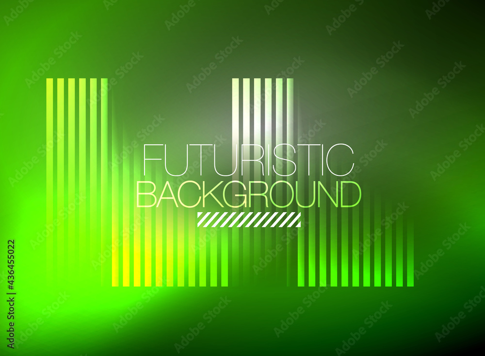 Bright neon color techno abstract background, shiny glowing neon lines in the dark background Bright neon color techno abstract background, shiny glowing neon lines in the dark background