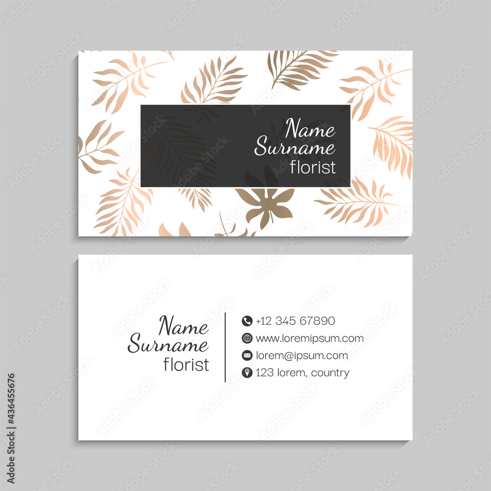 Abstract business cards set template Abstract business cards set template