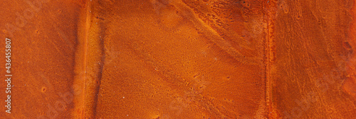 Rusty panoramic texture. Rusty metal surface background © kelifamily