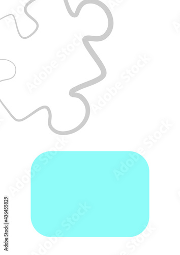 Vertical illustration format A4 - the design of the screen of the phone or tablet for inscriptions and photos