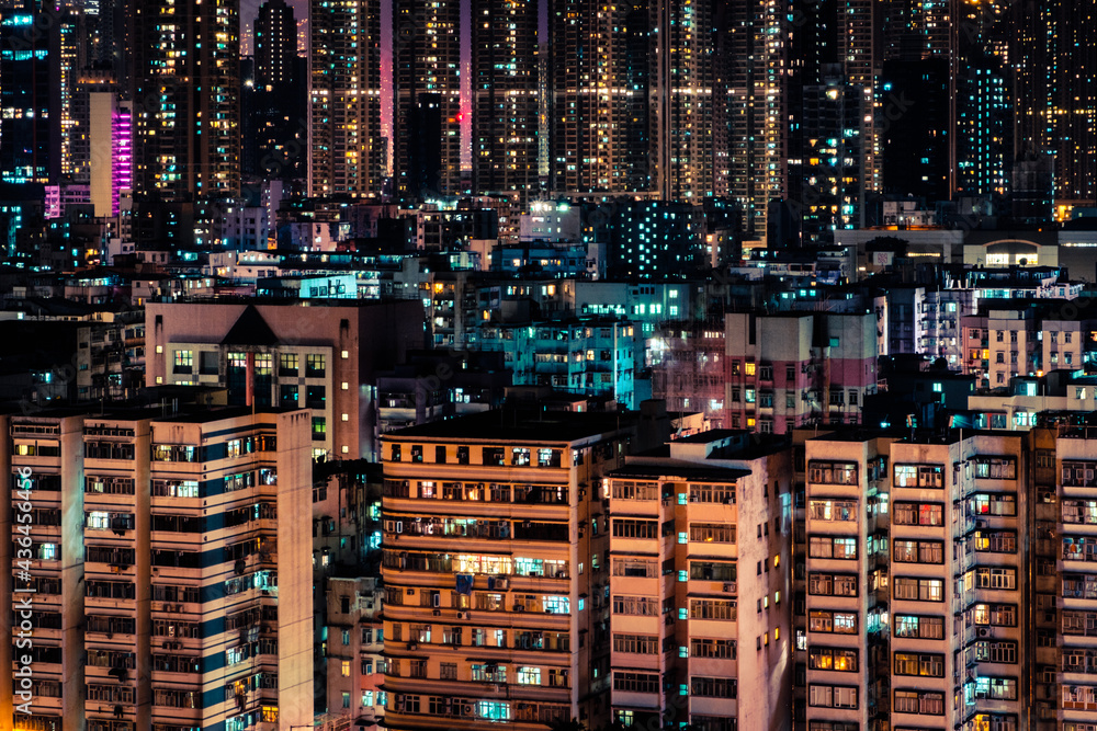 city skyline at night, cityscape at night