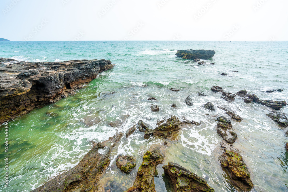 The beach at Weizhou Island in Beihai, Guangxi, China The beach at Weizhou Island in Beihai, Guangxi, China